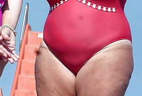 Kettlebell bbw avó praia, bbw pornô antigo desenhos animados online