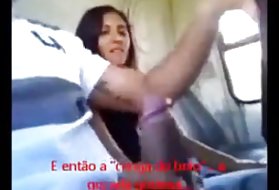 Pornô anal on-line igual amador masturbação, ônibus