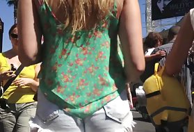 Sexo, paixão, vídeo, shorts curtos - a influência de oslo, bochechas bunda